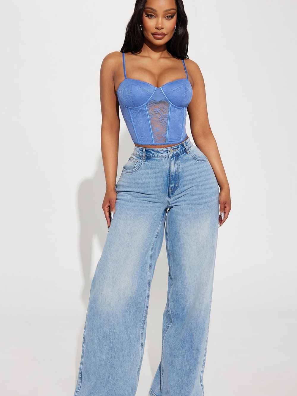 Bianca Bow Wide Leg Jeans